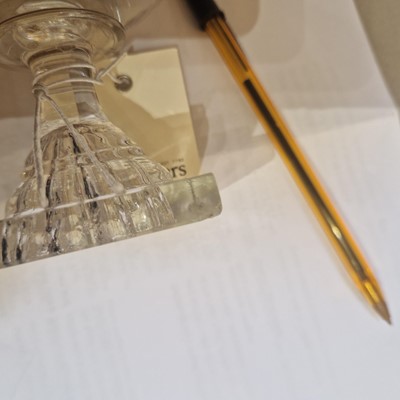 Lot 24 - A near pair of glass rummers