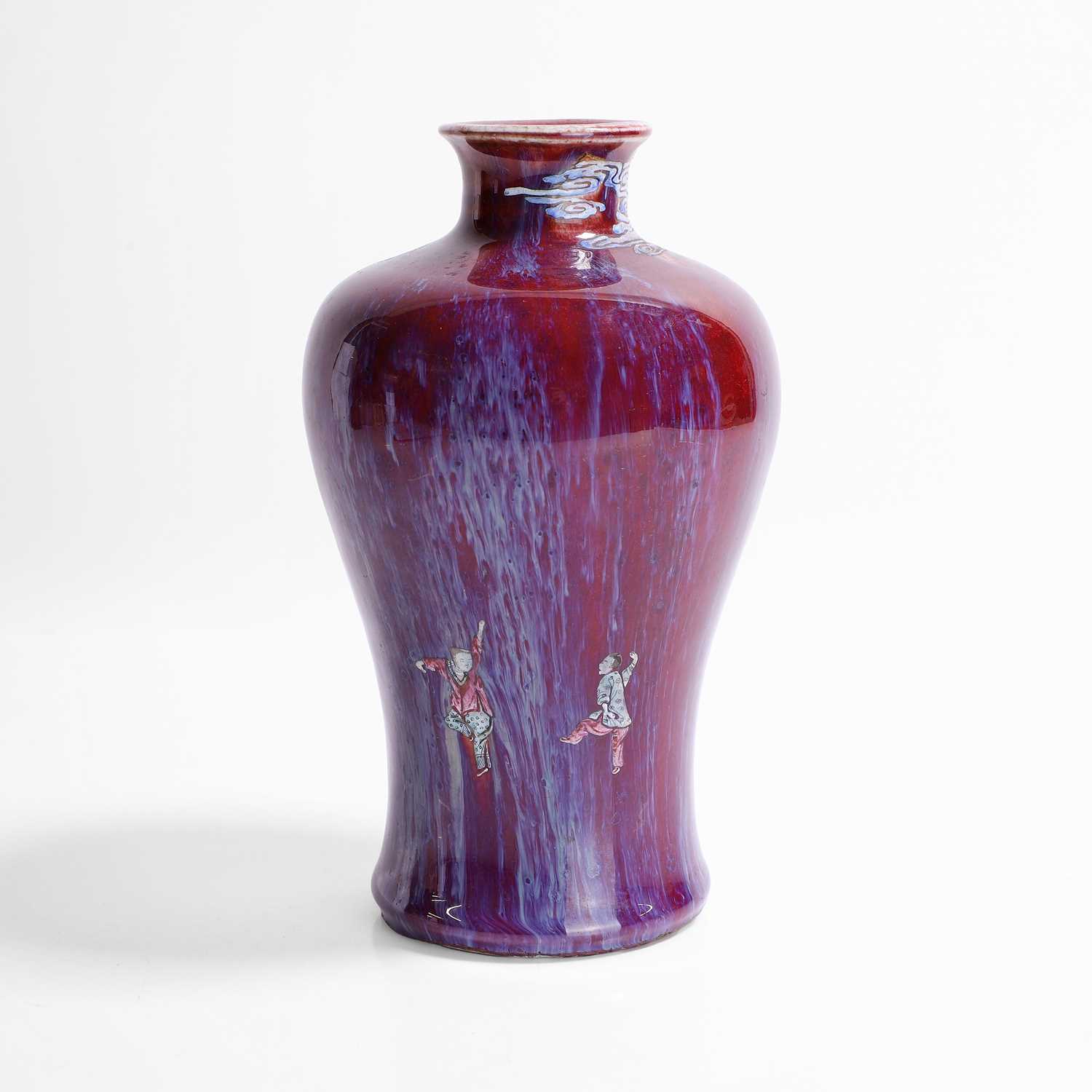 Lot 57 - A Chinese flambé-glazed vase