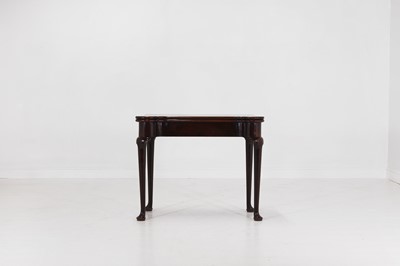Lot 253 - A George II walnut concertina-action card table