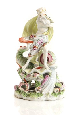 Lot 168 - A Derby figure of Neptune