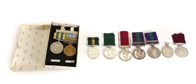 Lot 373 - A selection of military medals