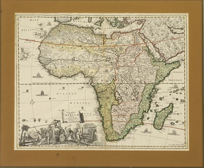 Lot 2 - HOMANN, J P: Two Maps: 1- [Africa] Accuratissima Totius Africae Tabula