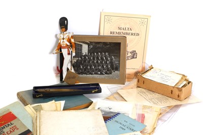 Lot 379 - A collection of military documentation and paperwork