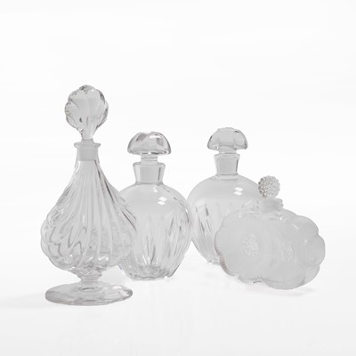 Lot 133 - A group of four glass scent bottles
