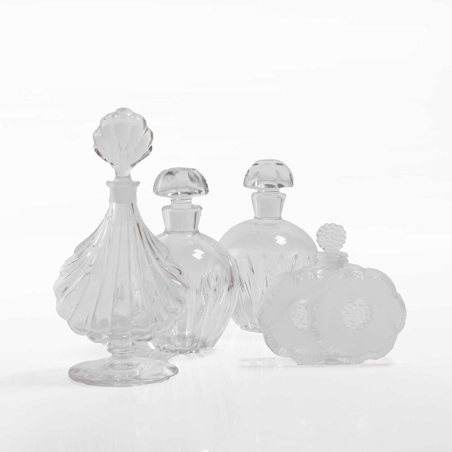 Lot 133 - A group of four glass scent bottles
