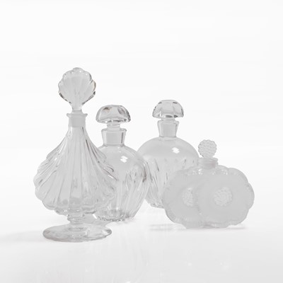 Lot 133 - A group of four glass scent bottles