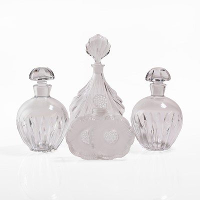 Lot 133 - A group of four glass scent bottles