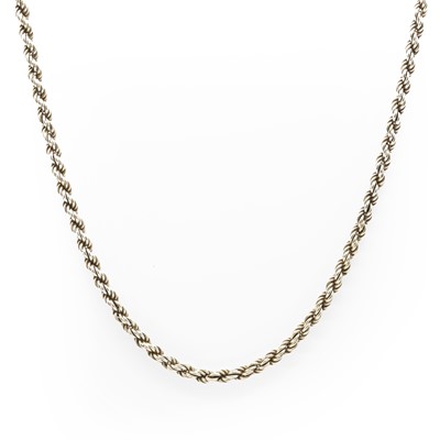 Lot 489 - A 9ct gold rope twist chain