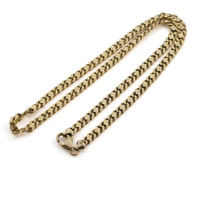 Lot 510 - A 9ct gold curb link chain
