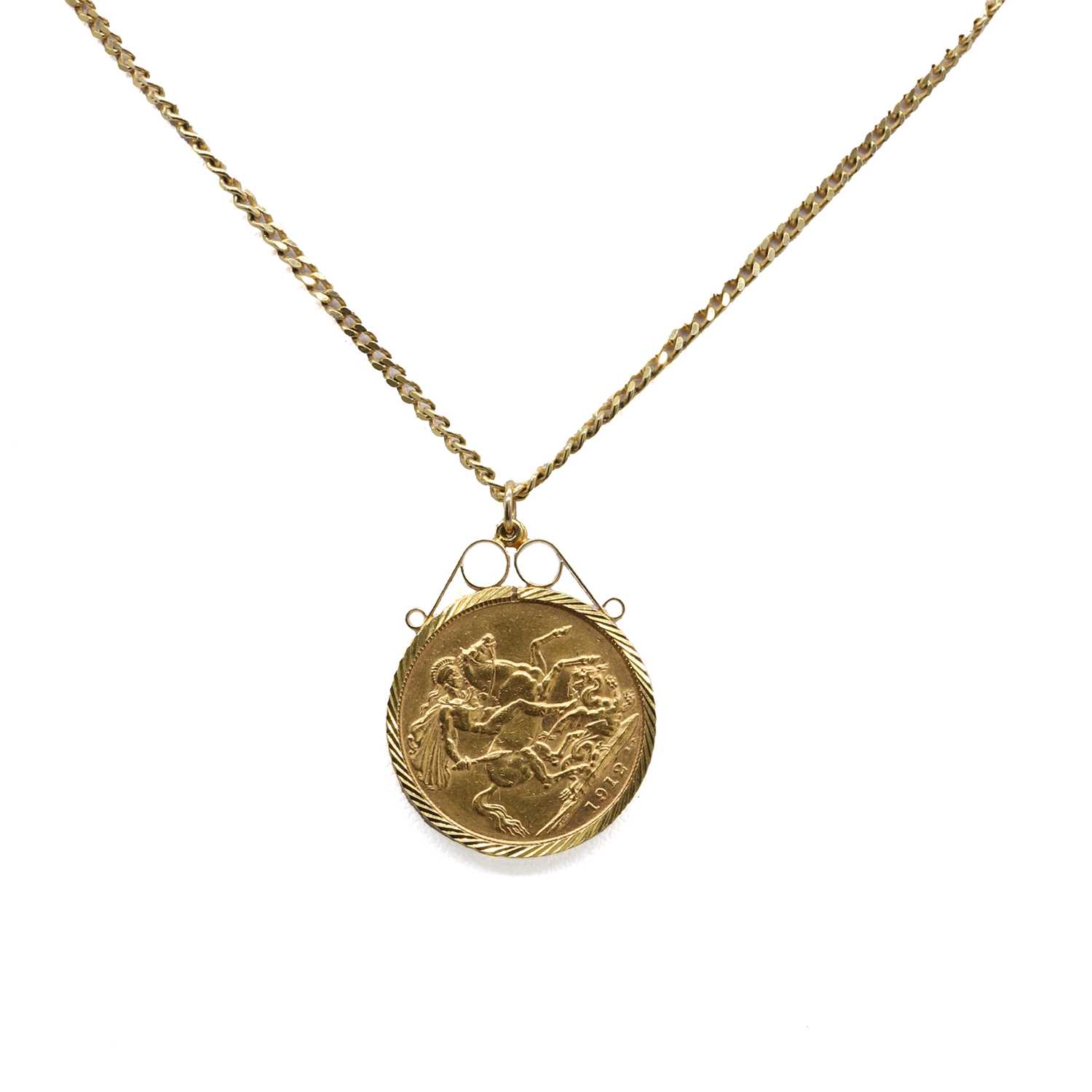 Lot 525 - A sovereign pendant