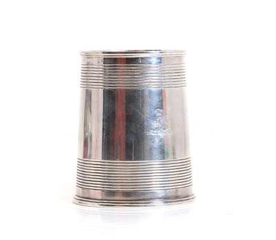 Lot 46 - A silver tankard