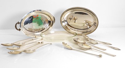 Lot 30 - A group of silver serving spoons