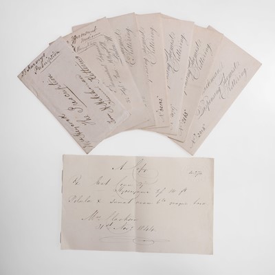 Lot 359 - A collection of Victorian medical prescriptions and remedies