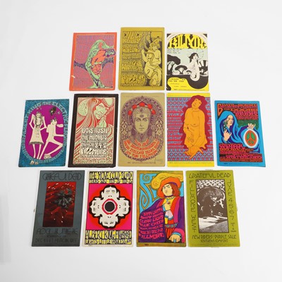 Lot Psychedelic San Francisco rock concert promotional cards