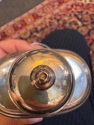 Lot 8 - A George II silver tea caddy