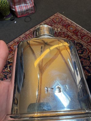 Lot 8 - A George II silver tea caddy