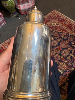 Lot 8 - A George II silver tea caddy