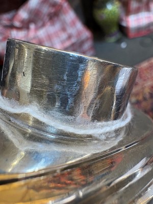 Lot 8 - A George II silver tea caddy