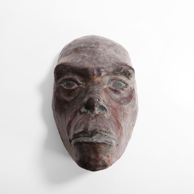 Lot 44 - A strange group of papier mâché masks