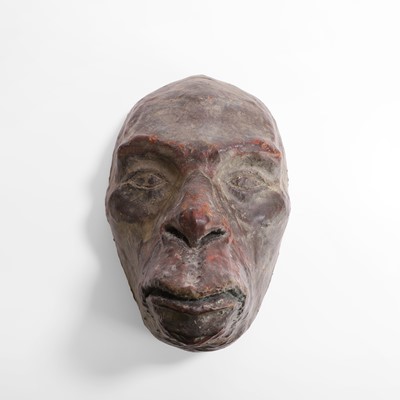 Lot 44 - A strange group of papier mâché masks