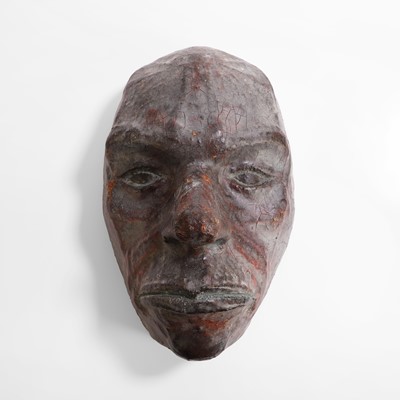 Lot 44 - A strange group of papier mâché masks