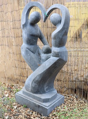 Lot 601 - A contemporary stone sculpture