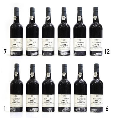 Lot 127 - Taylors, Vintage Port, 1983