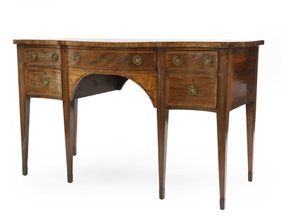 Lot 351 - A George III inlaid mahogany sideboard
