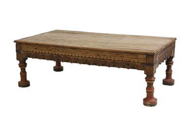 Lot 354 - An Indian teak low table