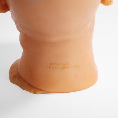 Lot 81 - A cast wax head of a gentleman