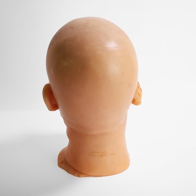 Lot 81 - A cast wax head of a gentleman