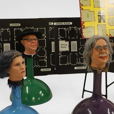 Lot 80 - An oversized Cluedo set