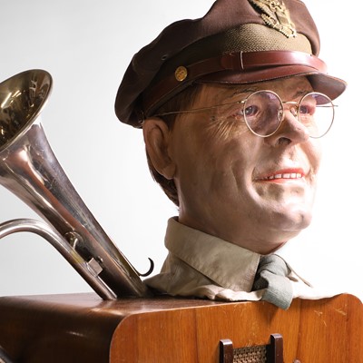 Lot 79 - A Lissen valve radio adapted to play Glenn Miller