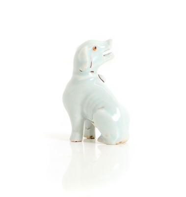 Lot 54 - A Chinese blue-glazed hound