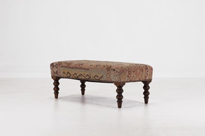 Lot 44 - A kilim-upholstered stool by George Smith