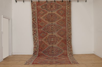 Lot 336 - A kilim flatweave wool carpet