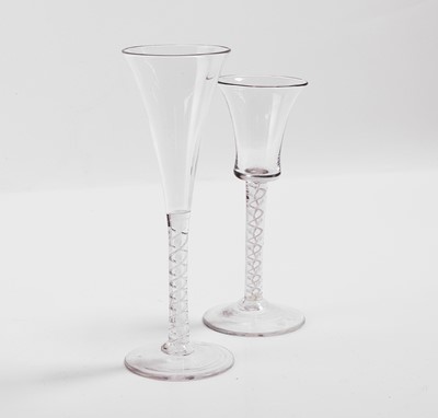 Lot 16 - Two mixed-twist drinking glasses