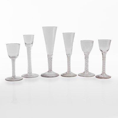 Lot 19 - A group of opaque-twist drinking glasses