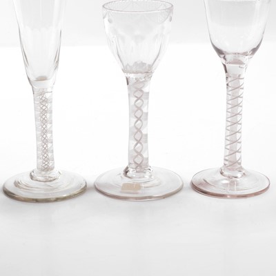 Lot 19 - A group of opaque-twist drinking glasses