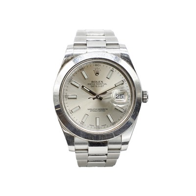Lot 283 - A gentlemen's stainless steel Rolex Oyster Perpetual Datejust II bracelet watch