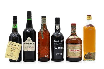 Lot 345 - A selection of spirits and fortified wines