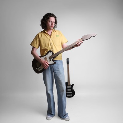 Lot 208 - Folk art air guitars