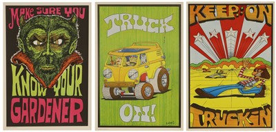 Lot 165 - Cannabis and Keep on Trucking posters