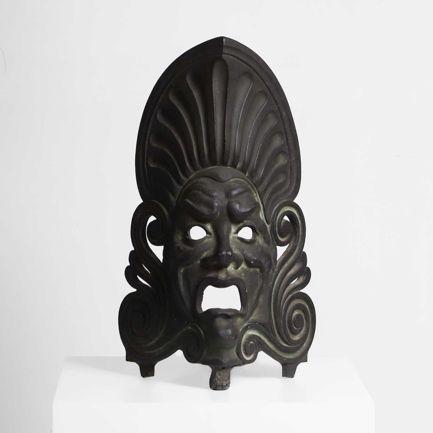 Lot 49 - A bronze Mask of Tragedy from the London Opera House