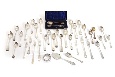 Lot 4 - A collection of silver flatware