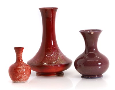 Lot 146 - A Moorcroft flambé red bottle vase