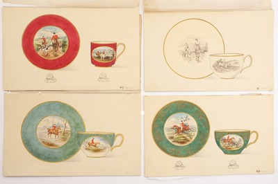 Lot 313 - Four Copeland & Sons designs