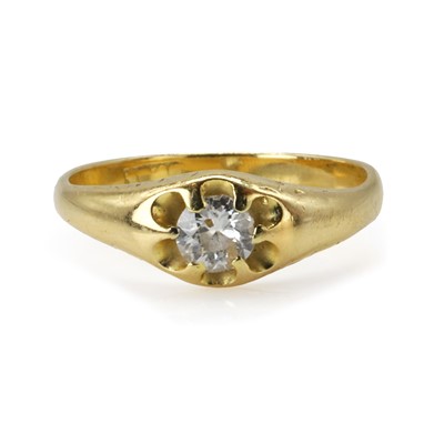 Lot 163 - A diamond single stone ring