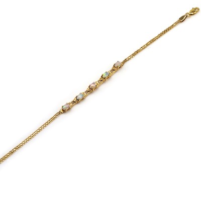 Lot 222 - An opal bracelet