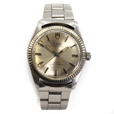 Lot 574 - A stainless steel Tudor Oyster Prince automatic bracelet watch